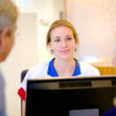 Balie front office meisje