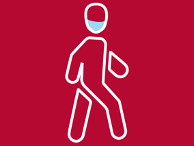 Corona Iconen lopen bewegen